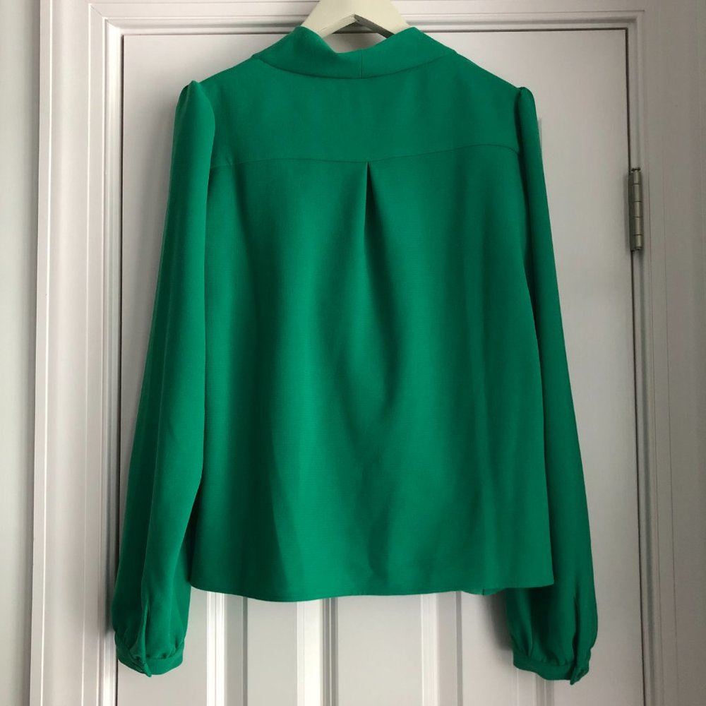 💚 NEW Sezane Abelia Blouse in Green Flash size US 12 / Euro 44 - Picture 6 of 10